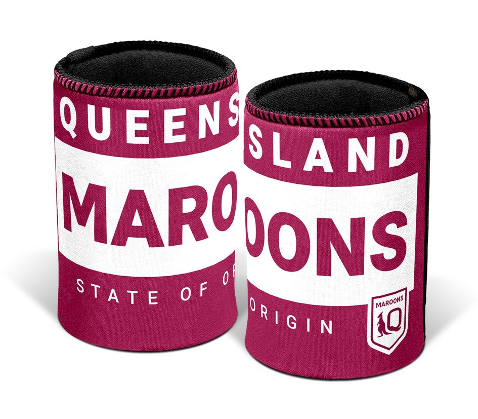 Qld Maroons Logo Can Cooler
