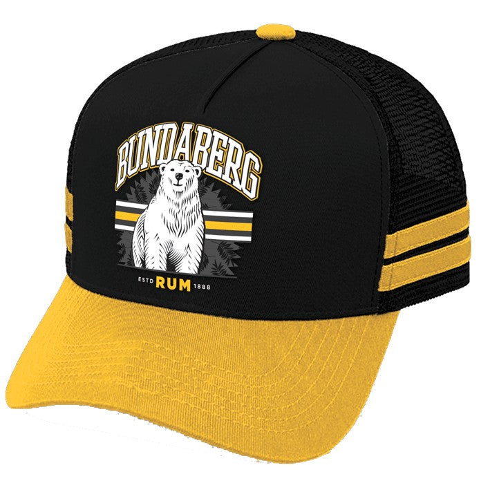 Bundaberg Rum Black Striped Cap