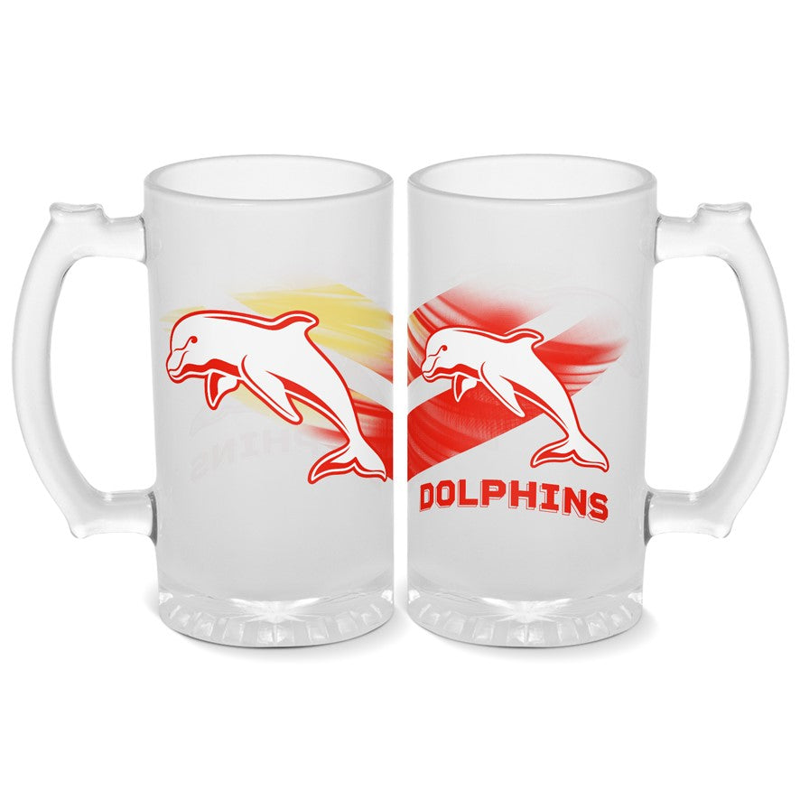 Dolphins Glass Stein