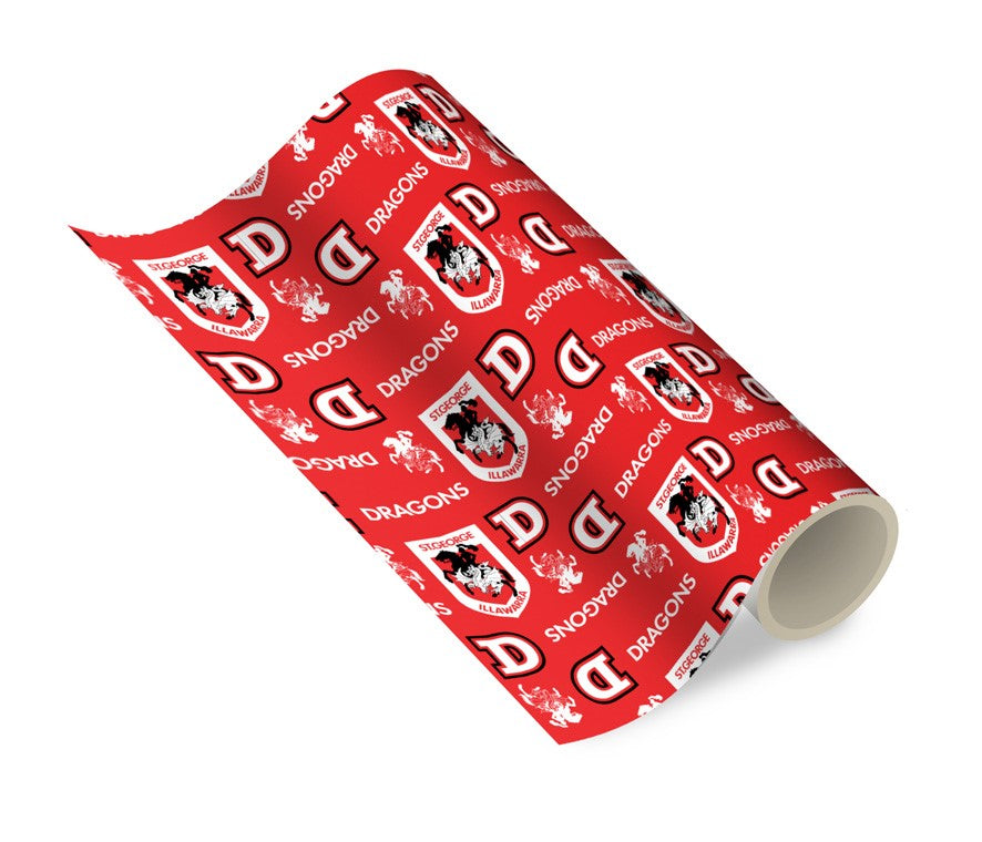 St George Dragons Wrapping Paper – The Beerless Bar