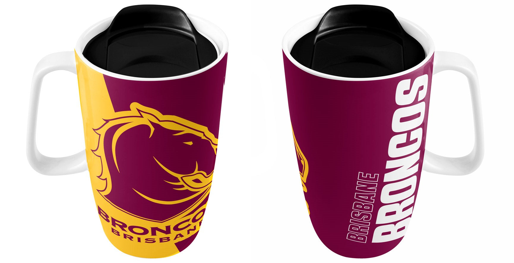 Brisbane Broncos Handle Travel Mug