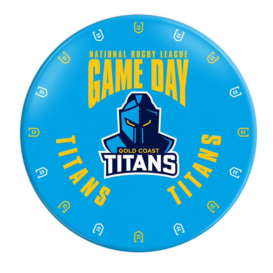 Gold Coast Titans Melamine Plate [FLV:Game Day]