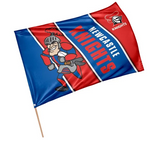 Load image into Gallery viewer, Newcastle Knights Flag [FLV:Retro Mascot]
