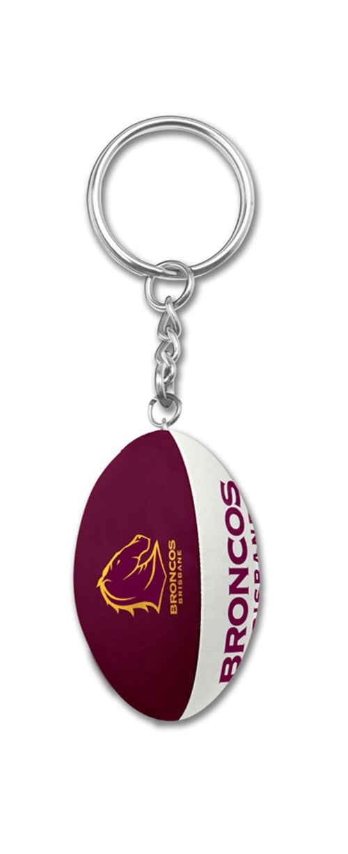 Brisbane Broncos Football Keyring