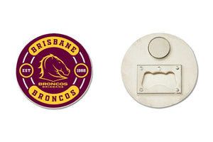 NRL Bottle Opener Magnet [FLV:Brisbane Broncos]