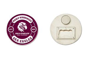 NRL Bottle Opener Magnet [FLV:Manly Sea Eagles]