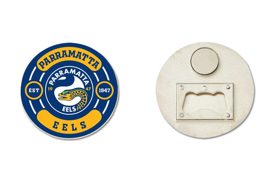 NRL Bottle Opener Magnet [FLV:Parammatta Eels]