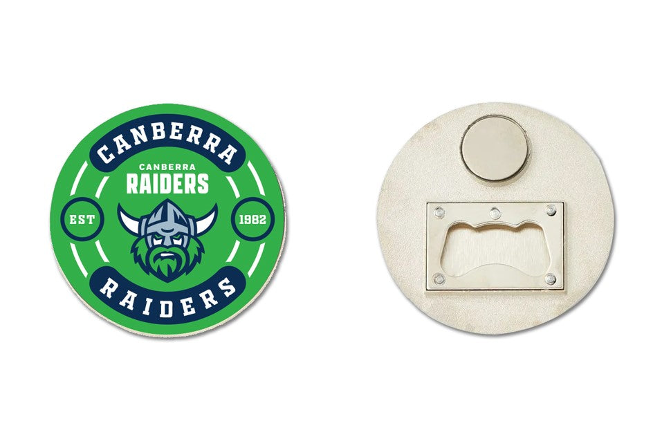 NRL Bottle Opener Magnet [FLV:Canberra Raiders]