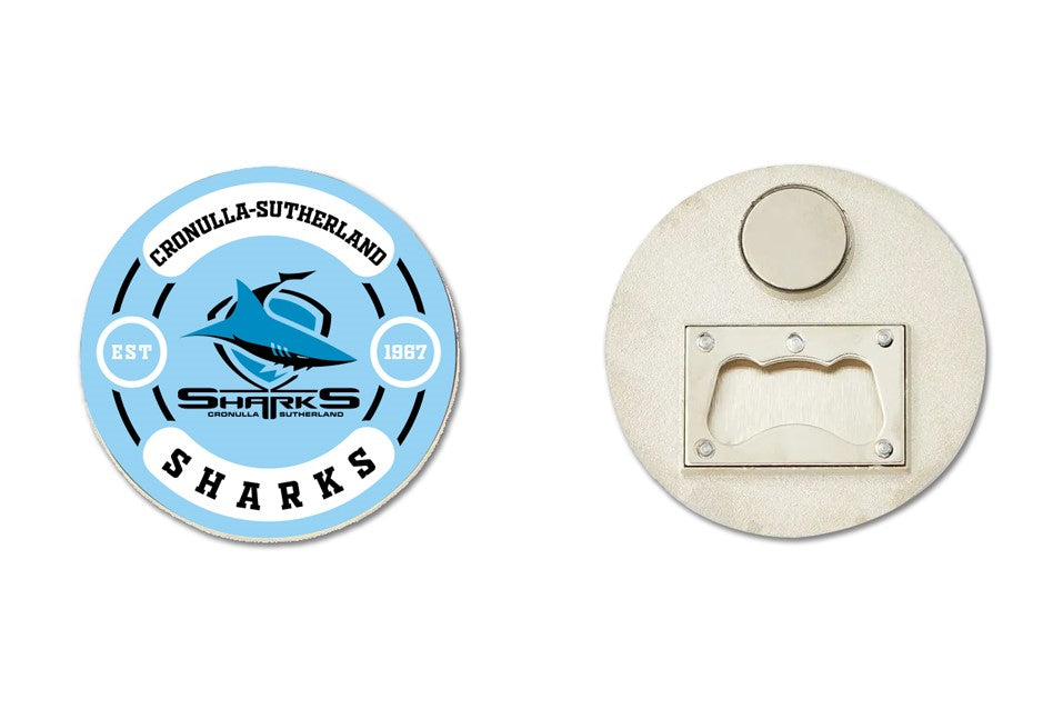 NRL Bottle Opener Magnet [FLV:Cronulla Sharks]