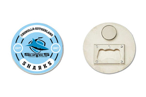 NRL Bottle Opener Magnet [FLV:Cronulla Sharks]