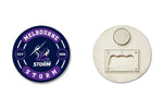 Load image into Gallery viewer, NRL Bottle Opener Magnet [FLV:Melbourne Storm]
