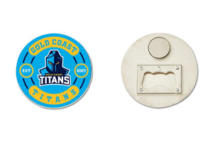 NRL Bottle Opener Magnet [FLV:Gold Coast Titans]