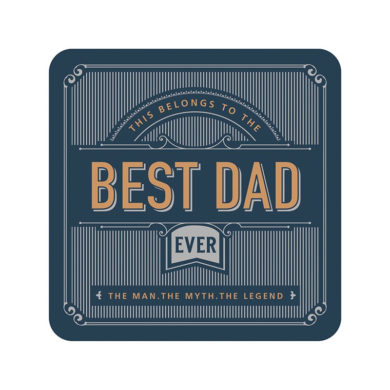 Premium Drink Coasters [FLV:Best Dad]