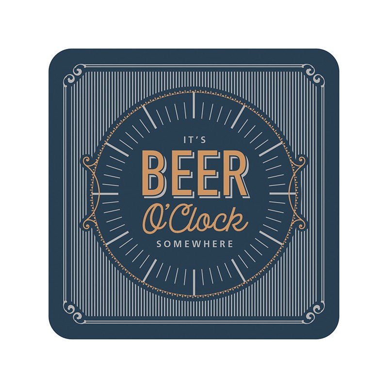 Premium Drink Coasters [FLV:Beer O'Clock]