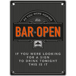 Load image into Gallery viewer, Man Cave Metal Signs [FLV:Bar Open]
