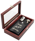 Load image into Gallery viewer, 18th Hip flask set [FLV:Black]
