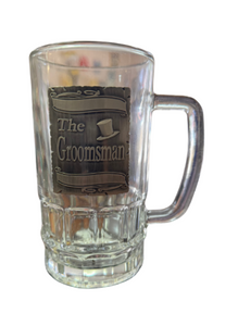 Wedding Square Badged Stein [FLV:Groomsman]
