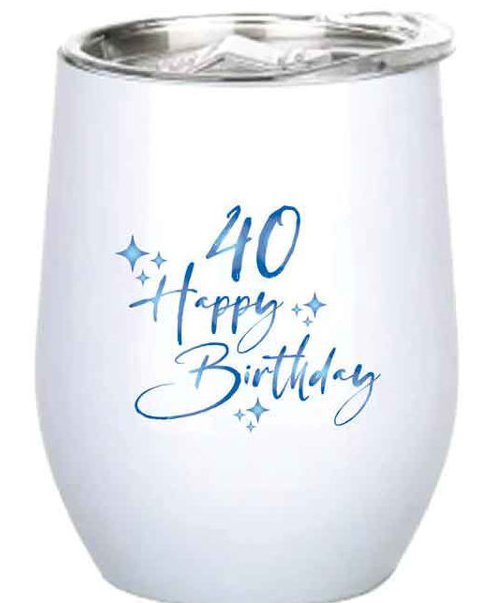 40th Metal Tumbler