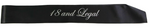 Load image into Gallery viewer, Birthday Sash 18th [FLV:Black/Silver]
