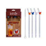 Load image into Gallery viewer, Glass Straws [SZ:4 Pack STY:Butterfly]
