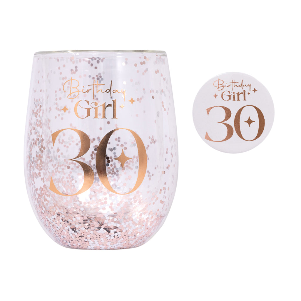 30th Celebration Glass & Badge