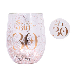 30th Celebration Glass & Badge