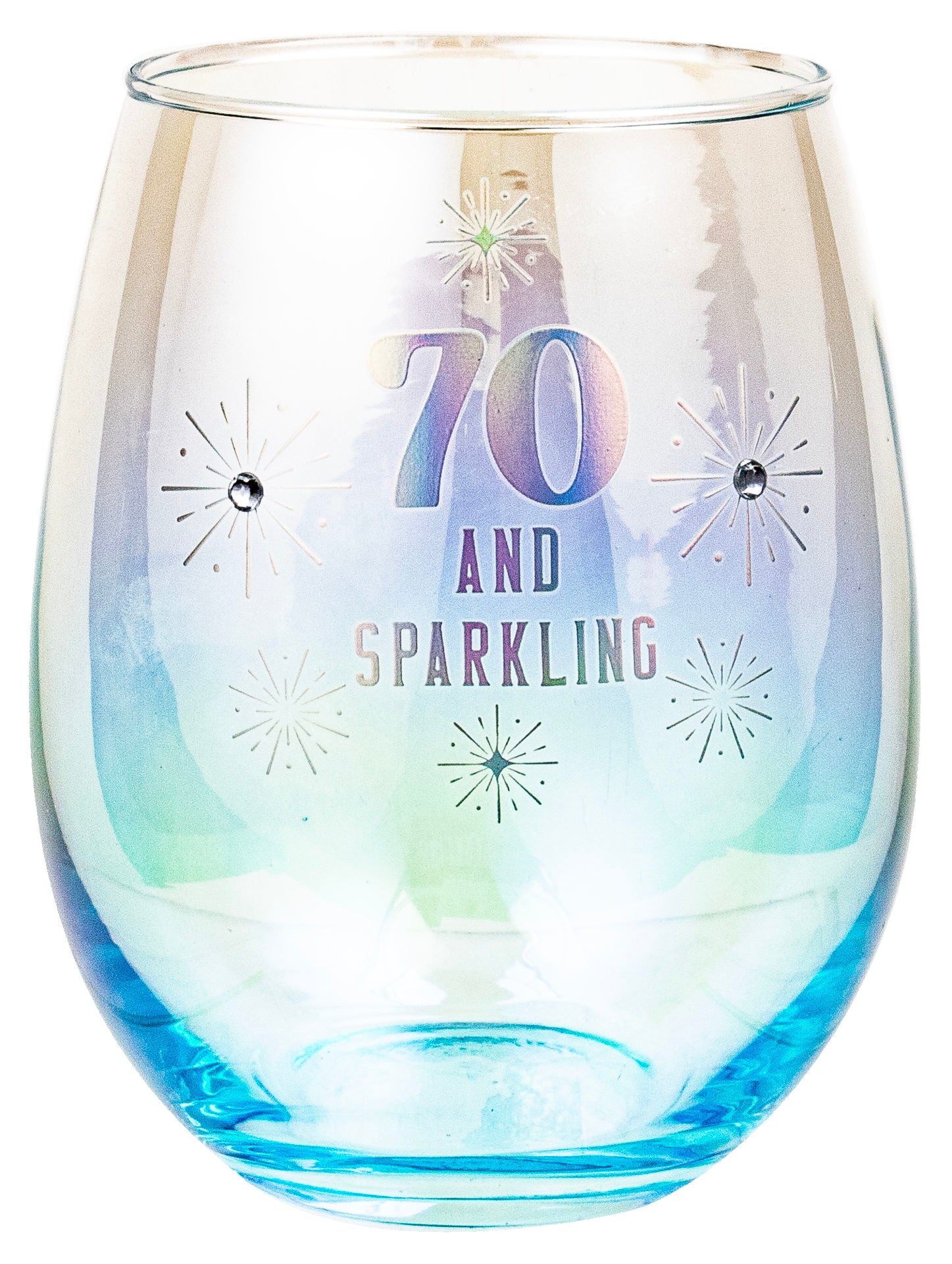 70th Holographic Stemless Glass