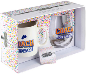 Coach Pre/Post Game Mug & Glass Gift Set