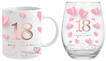 Load image into Gallery viewer, 18th Mug &amp; Glass Gift Set
