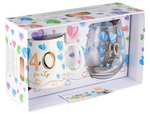 Load image into Gallery viewer, 40th Mug &amp; Glass Gift Set
