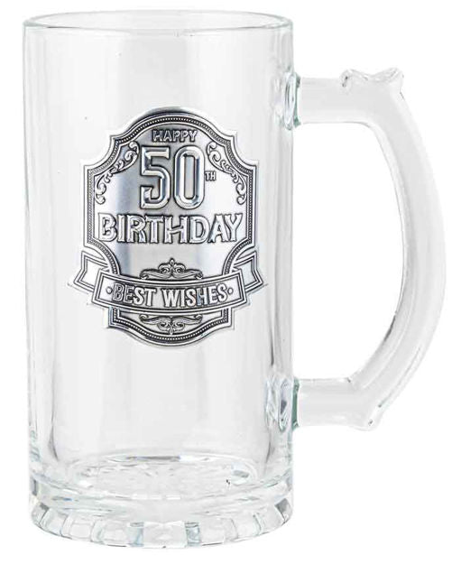 50th Glass Stein [FLV:Birthday]
