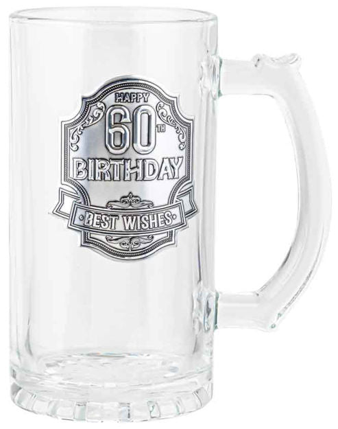 60th Glass Stein [FLV:Birthday]