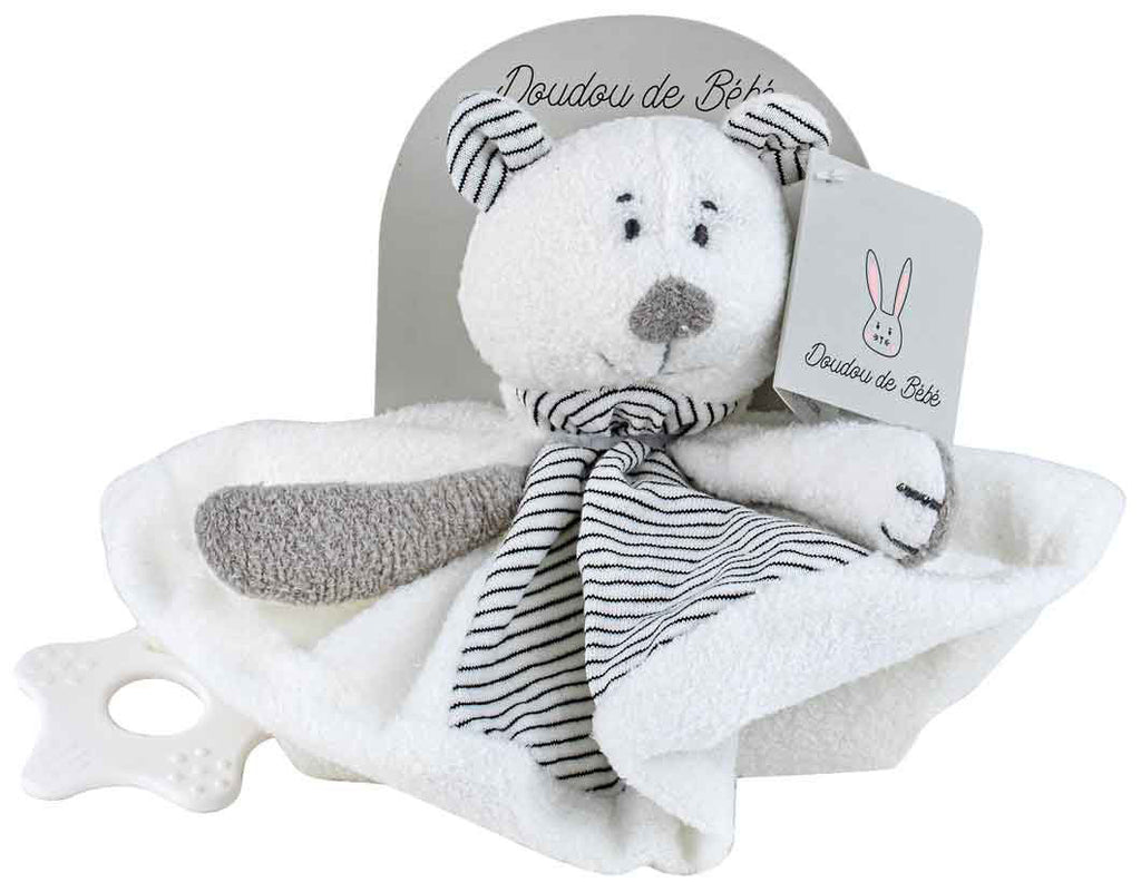 Plush with Comforter [FLV:Striped Soft Bear]