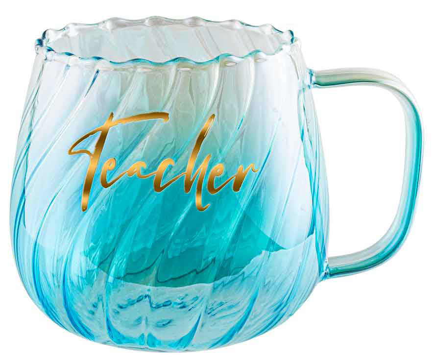 Teacher Fluted Glass Mug