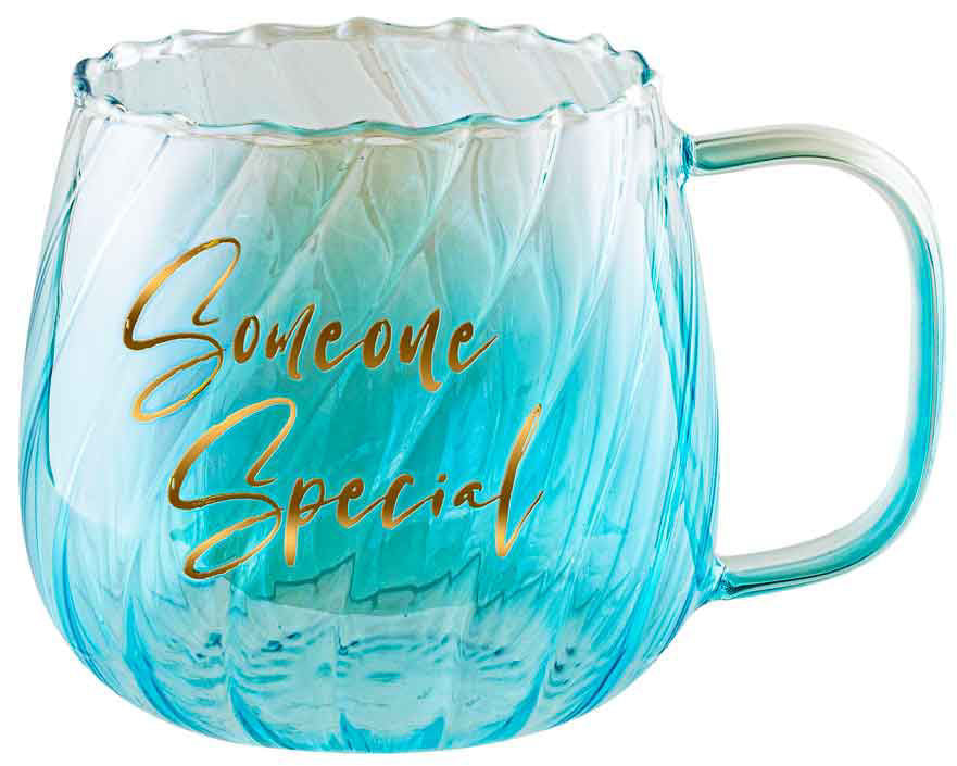 Someone Special Fluted Glass Mug