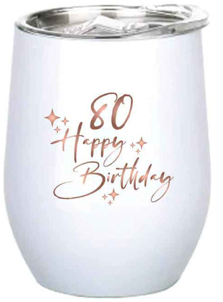 80th Metal Tumbler