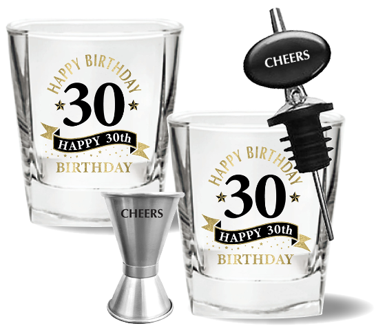 30th Spirit Glass Set