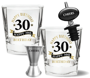 30th Spirit Glass Set