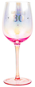 30th Holographic Wine Glass