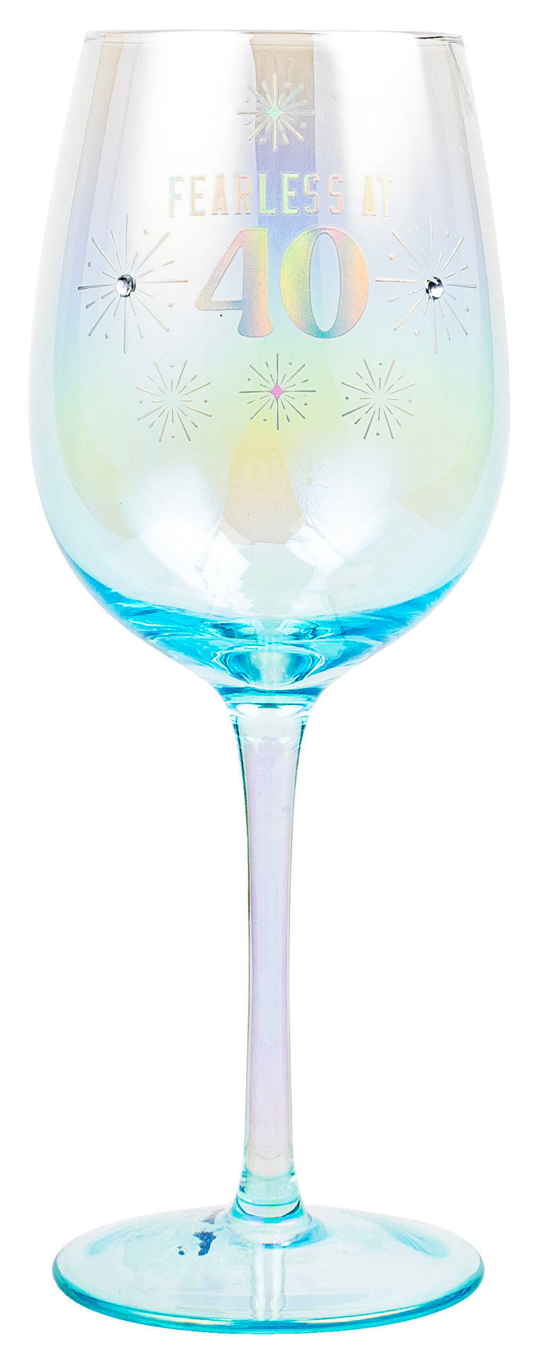 40th Holographic Wine Glass