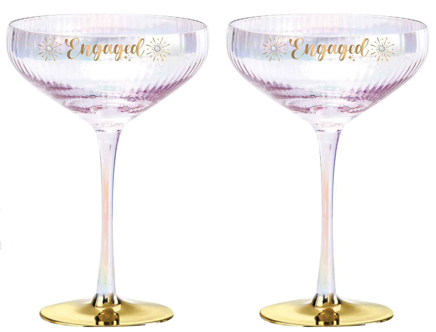 Engaged Coupe Glasses