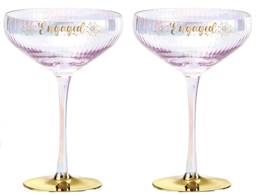 Engaged Coupe Glasses