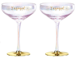 Engaged Coupe Glasses