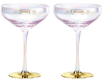 Load image into Gallery viewer, Wedding Coupe Glasses [FLV:Bride &amp; Groom]
