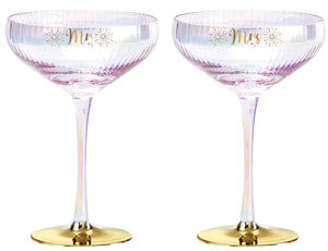Wedding Coupe Glasses [FLV:Mr & Mrs]