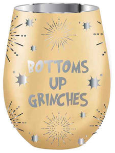 Christmas Chrome Stemless Glass [FLV:Bottoms Up]