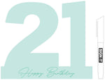 Load image into Gallery viewer, Signature Mini Block - 21st [FLV:Minty Green]
