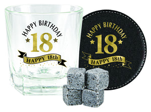 18th Whisky Glass Gift Set
