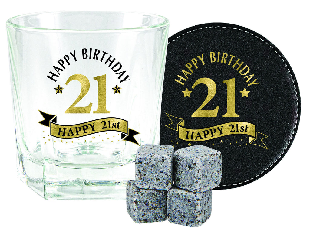 21st Whisky Glass Gift Set