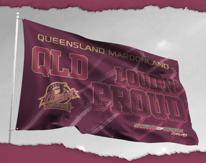 Qld Maroons Large Banner Flag [FLV:Loud & Proud]